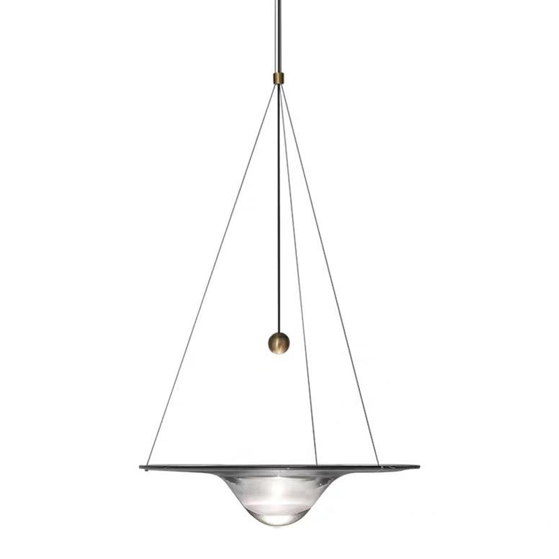 Hesitation Lamp Стеклянный подвесной светильник, имитирующий каплю воды Прозрачное Стекло Латунь Hesitation Lamp Стеклянный подвесной светильник, имитирующий каплю воды Прозрачное Стекло Латунь в Грозном | Loft Concept