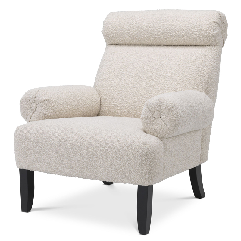 Кресло Eichholtz Chair Didier Кремовый Черный Кресло Eichholtz Chair Didier Кремовый Черный в Грозном | Loft Concept