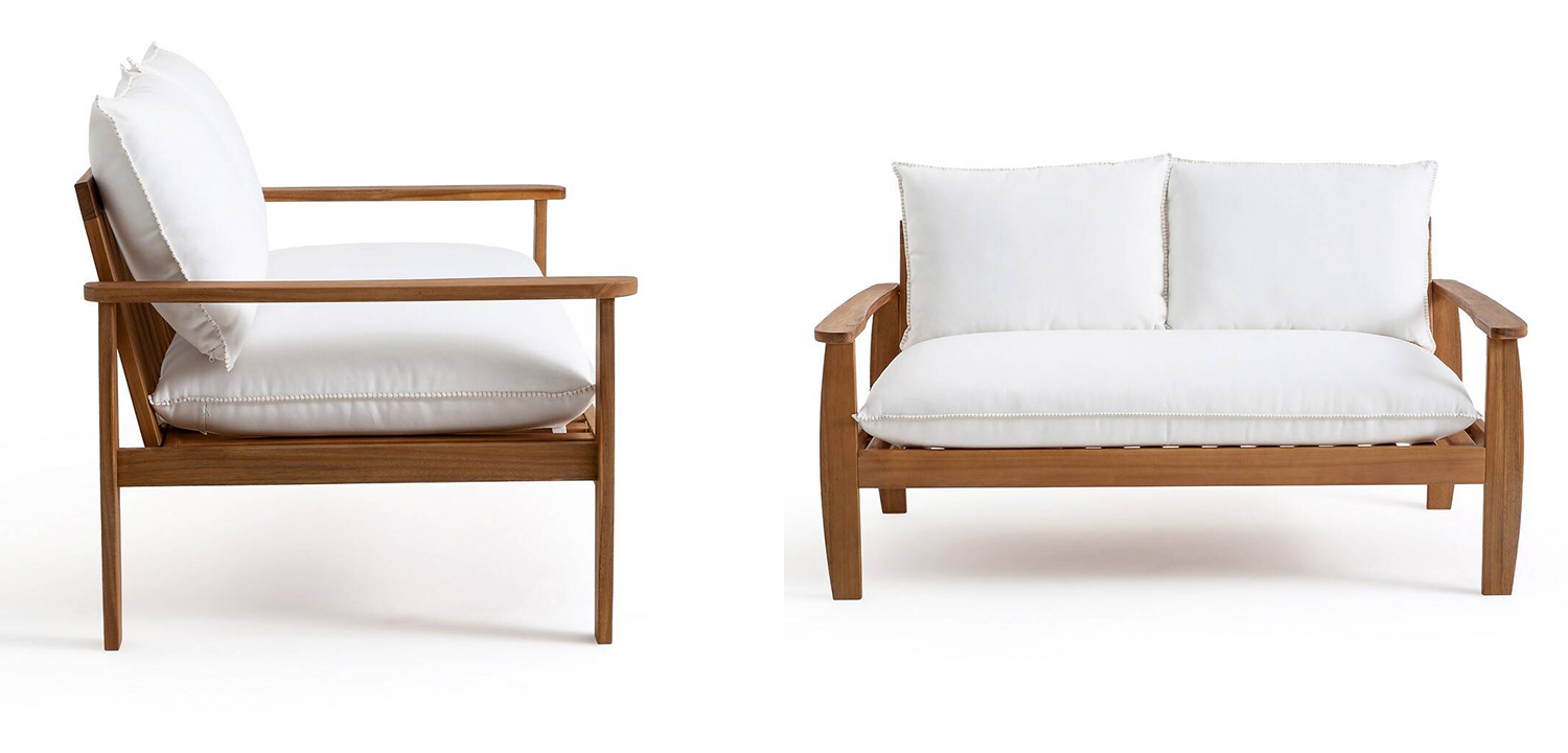 Уличный диван с деревянным каркасом Jensen Sofa - фото №1