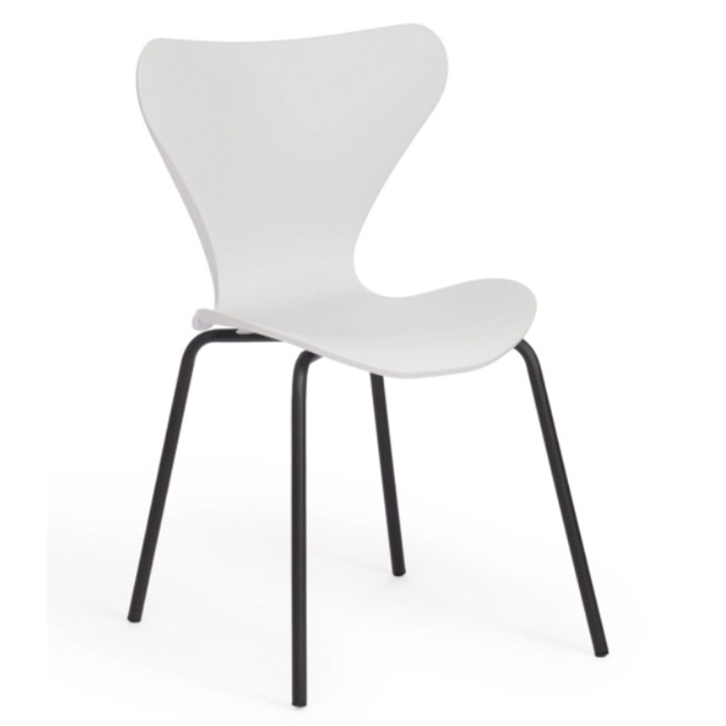 Стул Julissa White Chair Белый Черный Стул Julissa White Chair Белый Черный в Грозном | Loft Concept