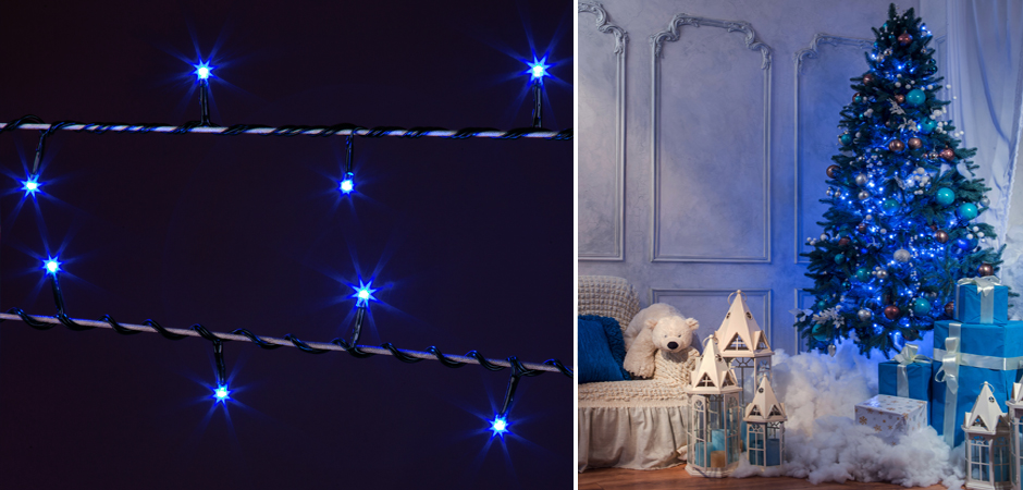 Интерьерная Гирлянда Синие диоды - Loft-Concept в Грозном