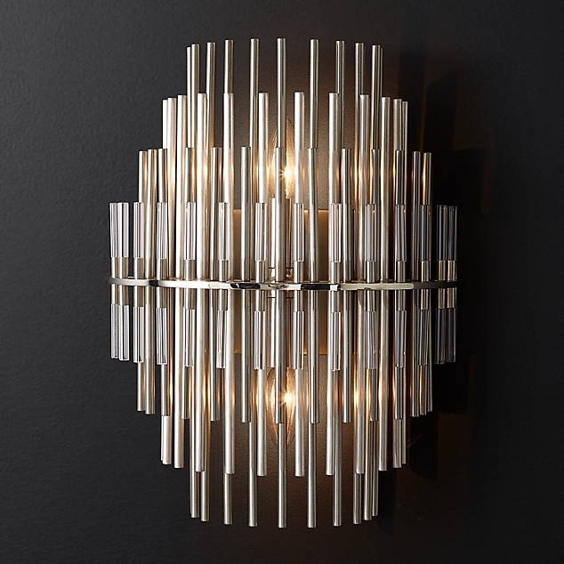 Бра Restoration Hardware Emile Sconce Chrome Прозрачный Латунь Античная полированная Оловянный Бра Restoration Hardware Emile Sconce Chrome Прозрачный Латунь Античная полированная Оловянный в Грозном | Loft Concept