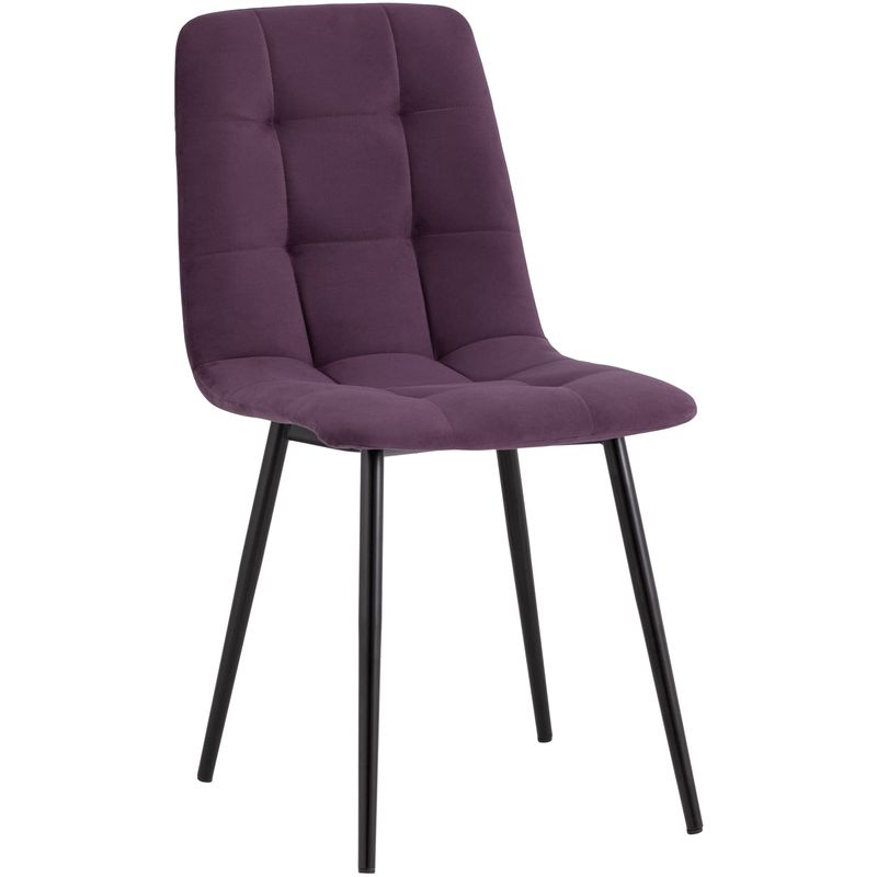 Стул NANCY S-2 Chair Пыльно-Фиолетовый Велюр Пурпурно-фиолетовый Черный Стул NANCY S-2 Chair Пыльно-Фиолетовый Велюр Пурпурно-фиолетовый Черный в Грозном | Loft Concept