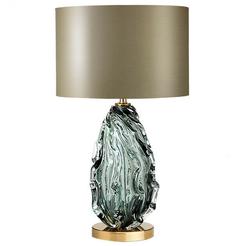 Настольная лампа Boivin Glass Table Lamp Оливковый Бирюзовый Настольная лампа Boivin Glass Table Lamp Оливковый Бирюзовый в Грозном | Loft Concept