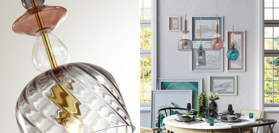 Подвесной Geometry Glass Коричневый Подвесной Geometry Glass Коричневый - Loft-Concept в Грозном