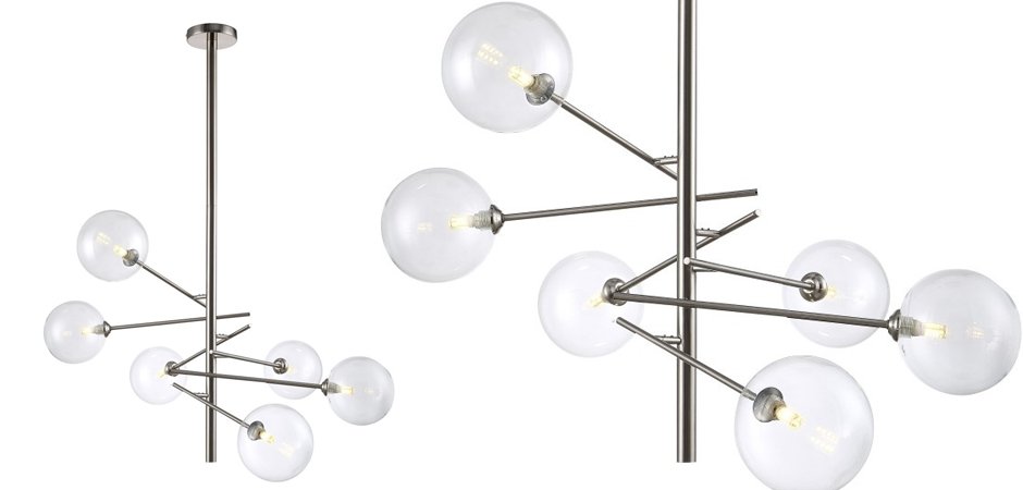 Люстра Gallotti & Radice Straight Nickel 6 Люстра Gallotti & Radice Straight Nickel 6 - Loft-Concept в Грозном
