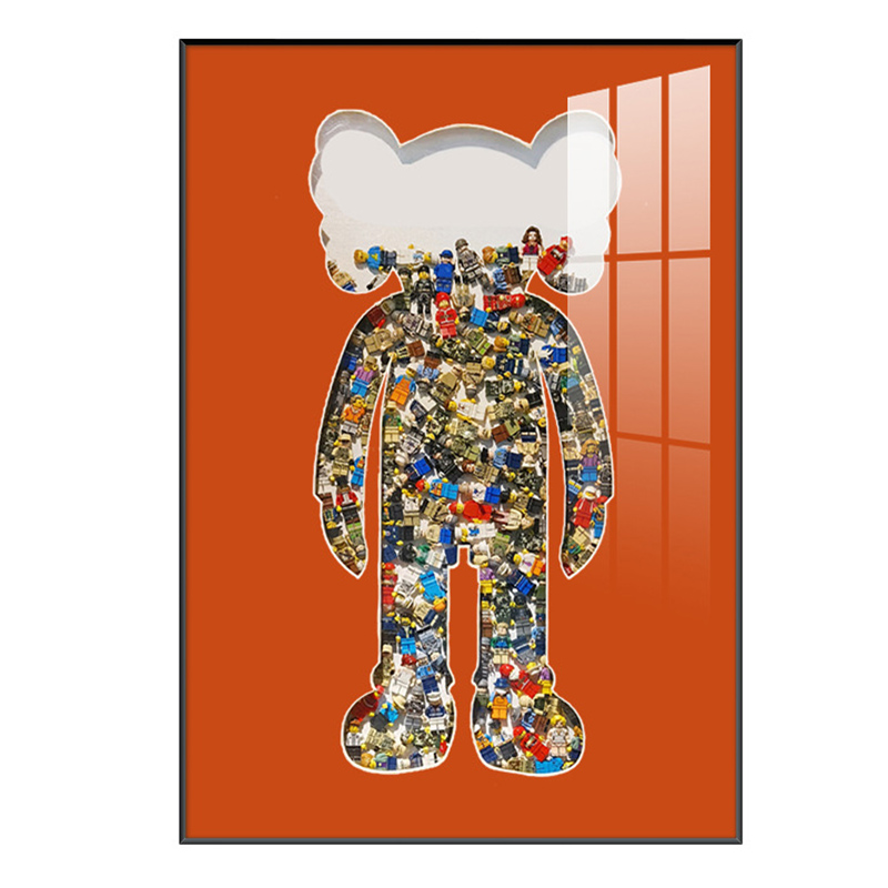 Постер Bearbrick Red Мульти Постер Bearbrick Red Мульти в Грозном | Loft Concept