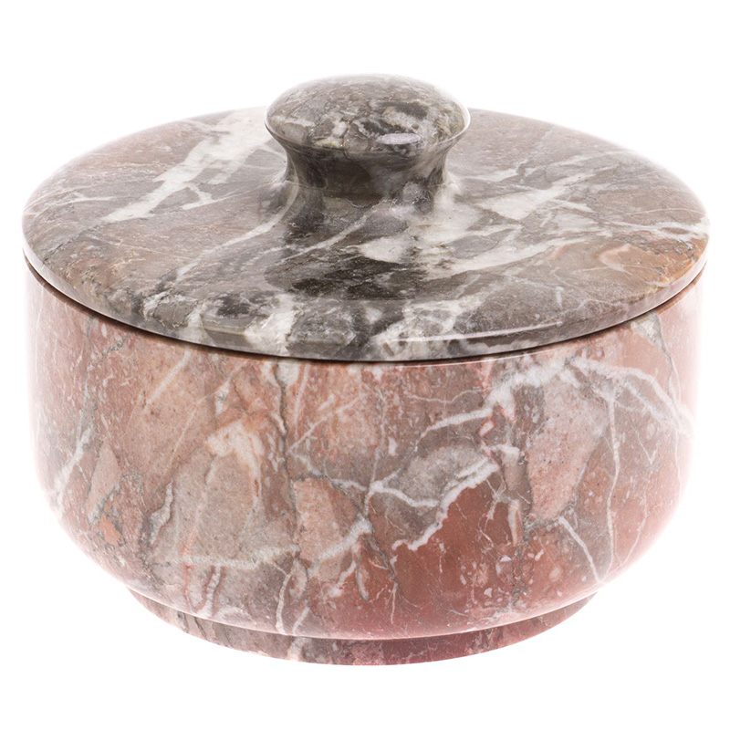 Сахарница из натурального камня Креноид Stone Sugar Bowls Розовый Серый Сахарница из натурального камня Креноид Stone Sugar Bowls Розовый Серый в Грозном | Loft Concept