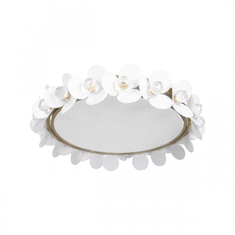 Потолочный светильник Белые Цветы White Flowers Ceiling lamp D 48 Белый Золотой Потолочный светильник Белые Цветы White Flowers Ceiling lamp D 48 Белый Золотой в Грозном | Loft Concept