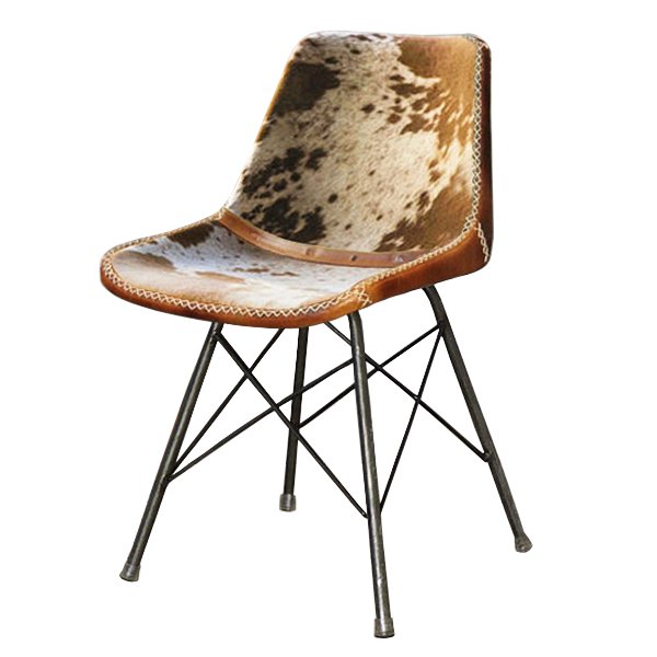 Стул лофт шкура коровы Cowhide Schoolhouse Chair Коричневый Черный Стул лофт шкура коровы Cowhide Schoolhouse Chair Коричневый Черный в Грозном | Loft Concept