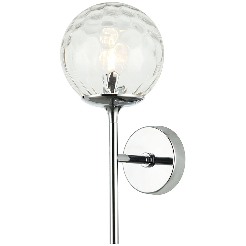 Бра Hartley Wall Lamp Хром Прозрачный Бра Hartley Wall Lamp Хром Прозрачный в Грозном | Loft Concept