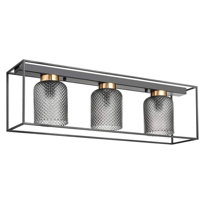 Потолочный светильник Myron Ceiling Chandelier Черный Дымчатый (Smoke) Потолочный светильник Myron Ceiling Chandelier Черный Дымчатый (Smoke) в Грозном | Loft Concept