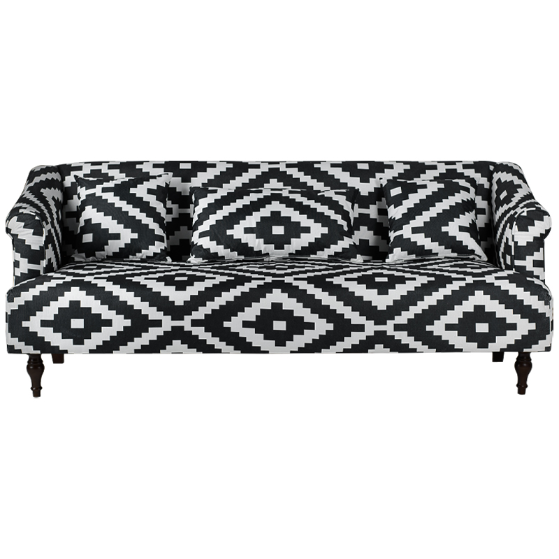 Диван KELIM Ornament black and white sofa Черно-белый Диван KELIM Ornament black and white sofa Черно-белый в Грозном | Loft Concept
