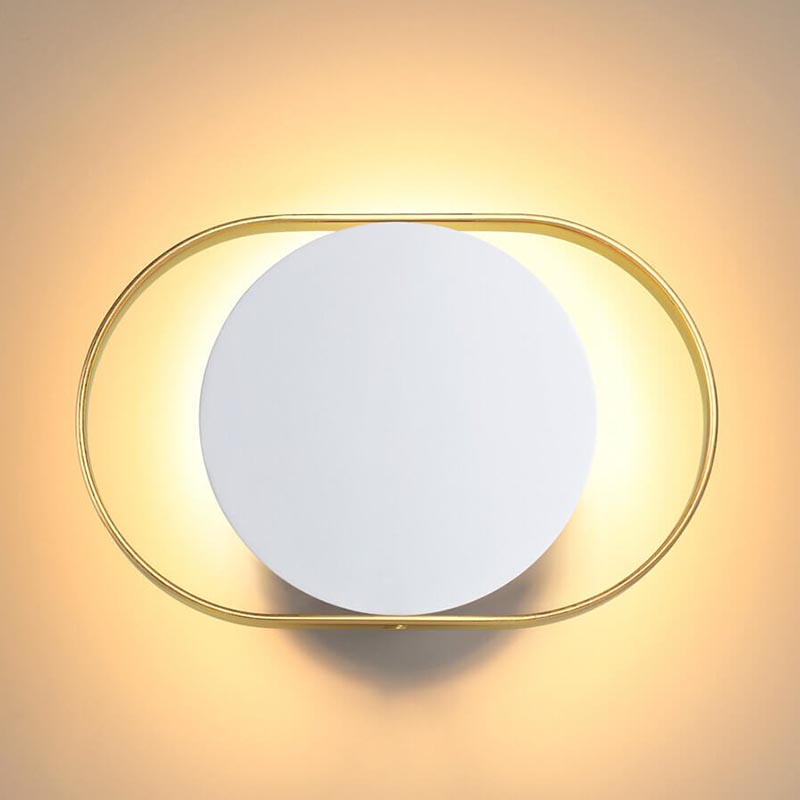 Бра Globo Ocular Sconce Oval White Золотой Белый Бра Globo Ocular Sconce Oval White Золотой Белый в Грозном | Loft Concept
