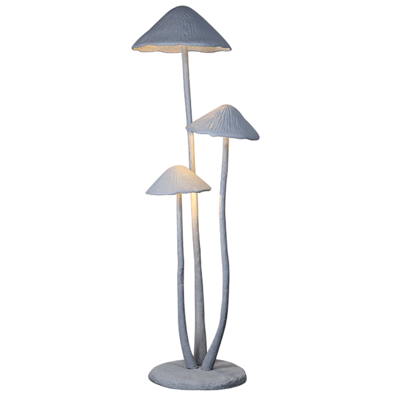 Торшер в виде грибов Floor lamp three mushrooms Серый Торшер в виде грибов Floor lamp three mushrooms Серый в Грозном | Loft Concept