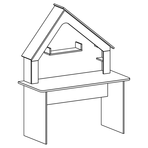 Письменный стол в детскую Tiny Town Desk Письменный стол в детскую Tiny Town Desk в Грозном