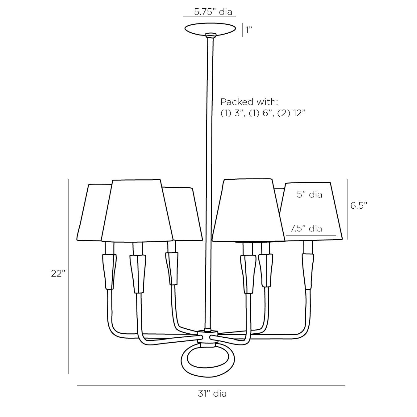 Люстра Arteriors JEREMIAH CHANDELIER Люстра Arteriors JEREMIAH CHANDELIER в Грозном