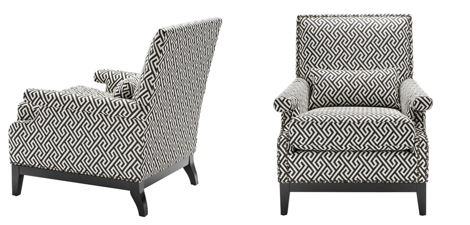 Кресло Eichholtz Chair Goldoni Black Кресло Eichholtz Chair Goldoni Black - Loft-Concept в Грозном