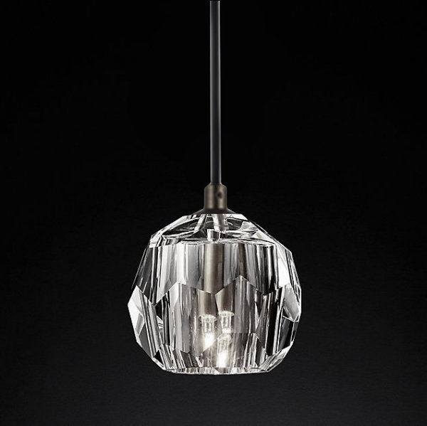 Подвесной светильник Boule De Cristal Single Rod Pendant Chrome Хром Подвесной светильник Boule De Cristal Single Rod Pendant Chrome Хром в Грозном | Loft Concept
