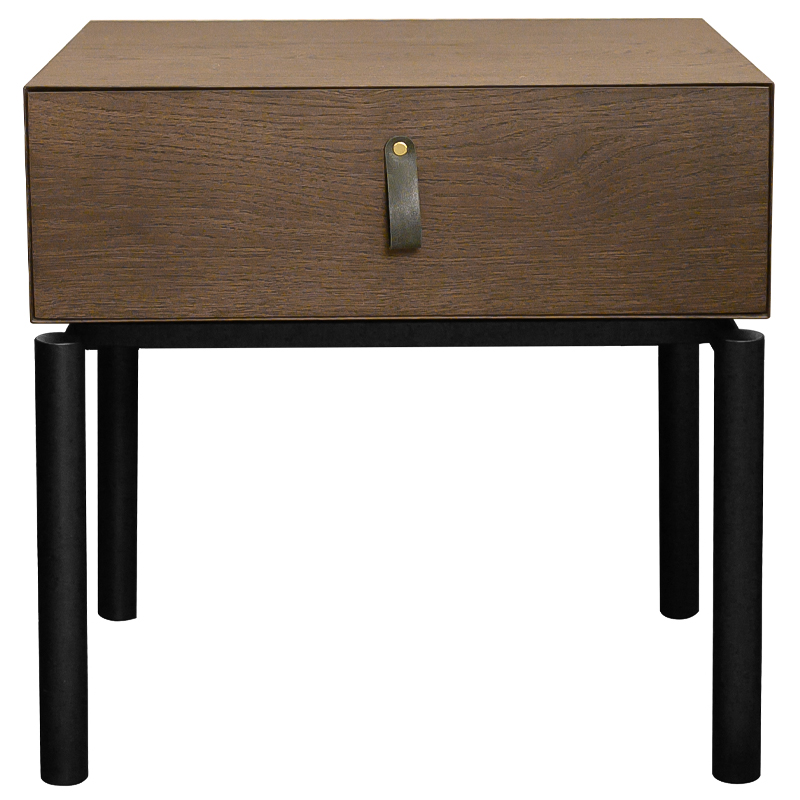Тумба Rogier Nightstand Коричневый Черный Тумба Rogier Nightstand Коричневый Черный в Грозном | Loft Concept