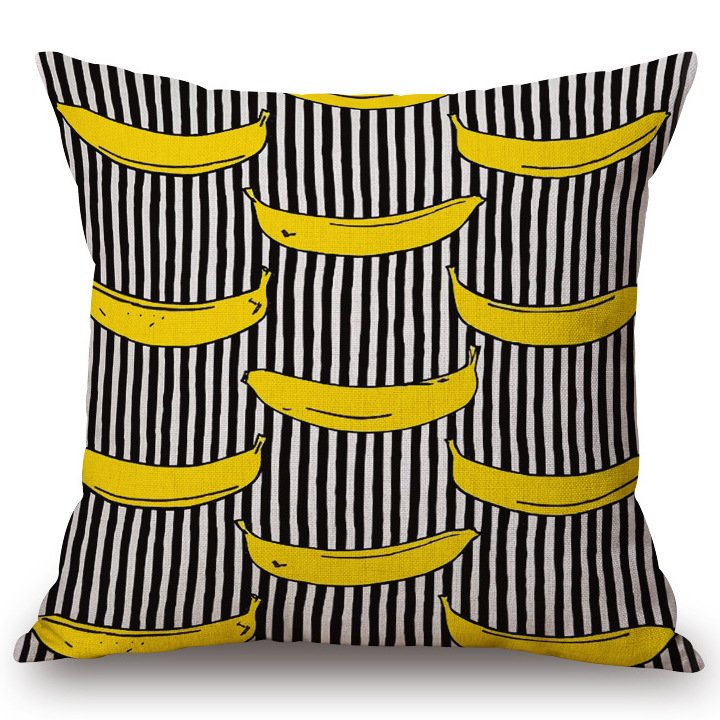 Декоративная подушка Black & White Stripes Декоративная подушка Black & White Stripes в Грозном | Loft Concept