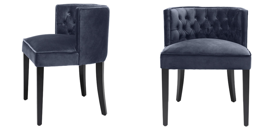 Стул Eichholtz Dining Chair Dearborn blue - Loft-Concept в Грозном