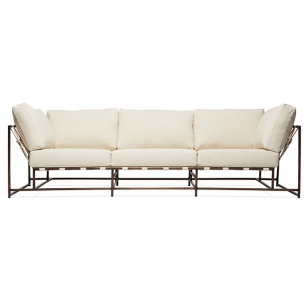 Диван Canvas & Copper Sofa Молочный Диван Canvas & Copper Sofa Молочный в Грозном | Loft Concept