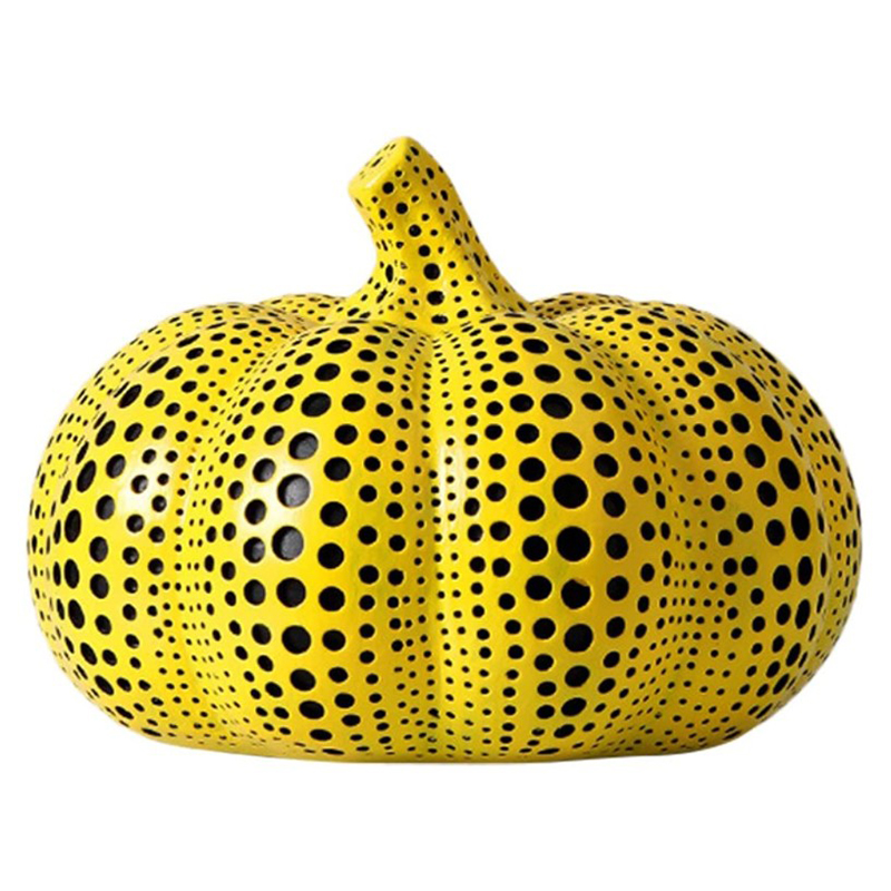 Статуэтка тыквы Kusama Yayoi II Желтый Черный Статуэтка тыквы Kusama Yayoi II Желтый Черный в Грозном | Loft Concept