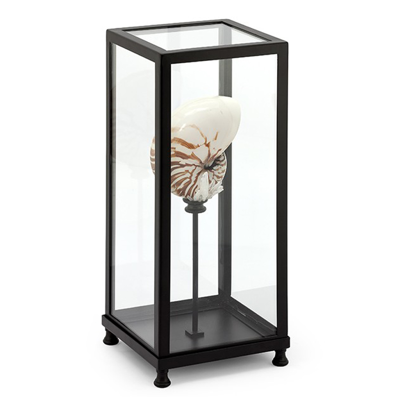 Статуэтка GLASS BOX DECORATION LG Прозрачный Бежевый Черный Статуэтка GLASS BOX DECORATION LG Прозрачный Бежевый Черный в Грозном | Loft Concept