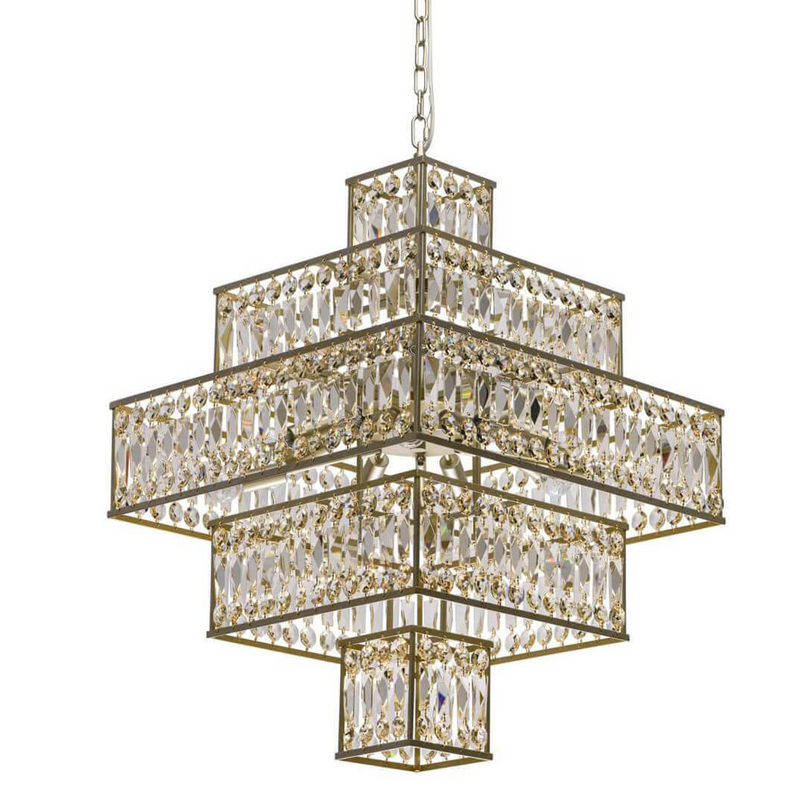 Люстра Crystal Inserts Lamp amber 16 Золотой Янтарь (Amber) Люстра Crystal Inserts Lamp amber 16 Золотой Янтарь (Amber) в Грозном | Loft Concept