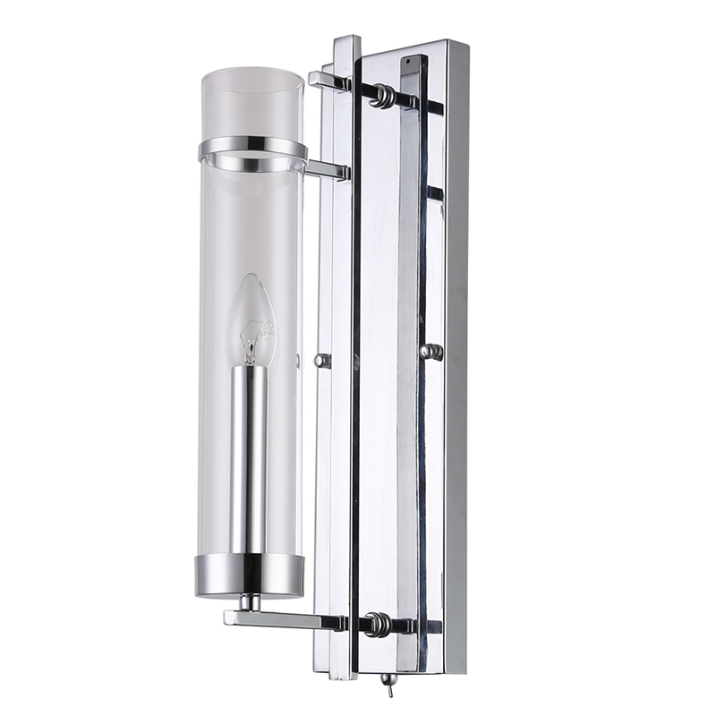 Бра Trondheim Chrome Wall Lamp Хром Прозрачный в Грозном | Loft Concept 