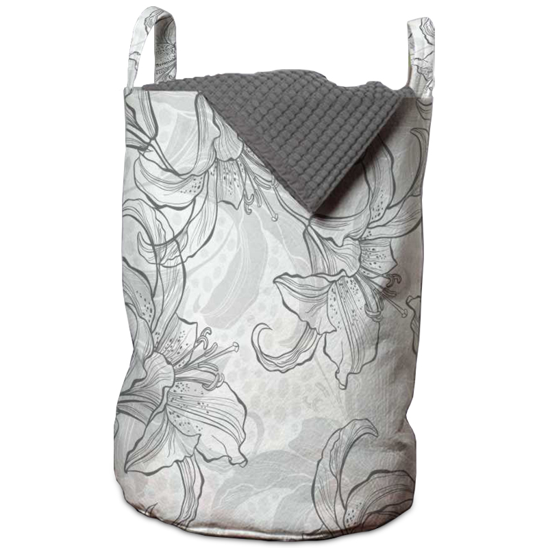 Корзина Black and White Flowers Basket Черно-белый Корзина Black and White Flowers Basket Черно-белый в Грозном | Loft Concept