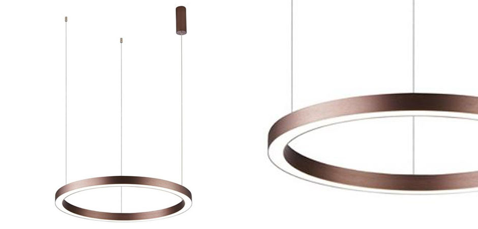 Подвесной светильник Ribbon Ring цвет Корица Подвесной светильник Ribbon Ring цвет Корица - Loft-Concept в Грозном