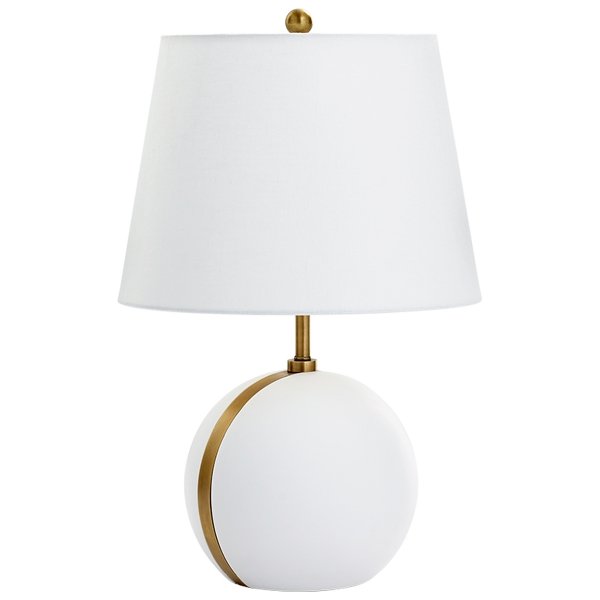 Настольная лампа Cyan Design Snow Moon Table Lamp Белый Настольная лампа Cyan Design Snow Moon Table Lamp Белый в Грозном | Loft Concept