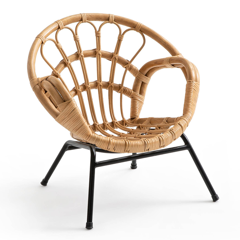 Кресло детское Wicker Baby Chair Бежевый Черный Кресло детское Wicker Baby Chair Бежевый Черный в Грозном | Loft Concept