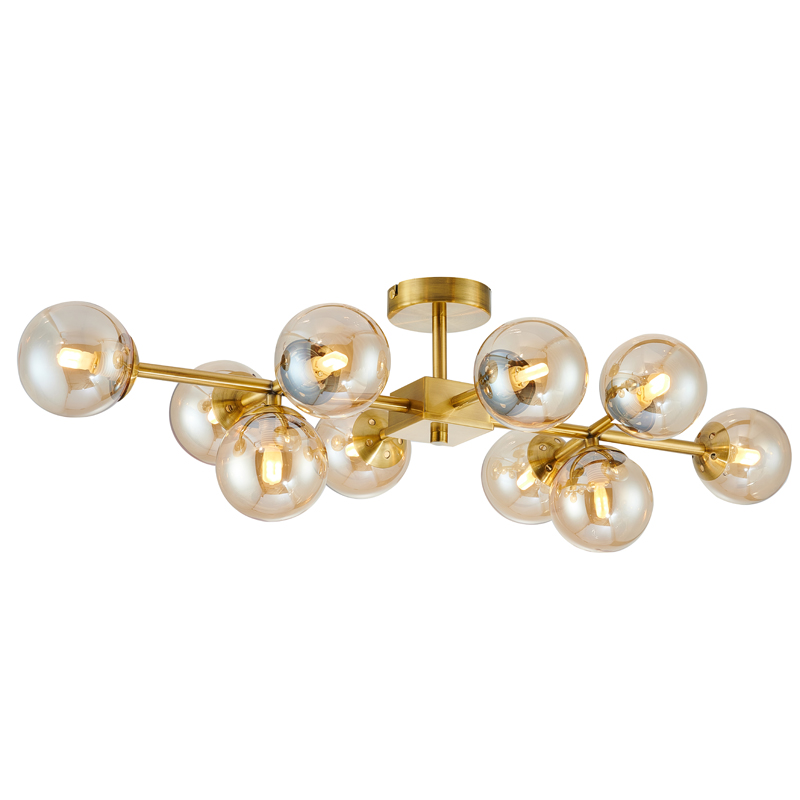 Люстра Berries Chandelier amber 10 Янтарь (Amber) Латунь Люстра Berries Chandelier amber 10 Янтарь (Amber) Латунь в Грозном | Loft Concept