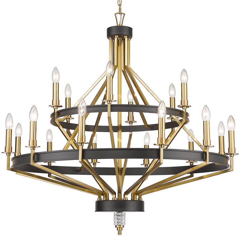 Люстра Fainela Chandelier 105 Латунь Черный Люстра Fainela Chandelier 105 Латунь Черный в Грозном | Loft Concept