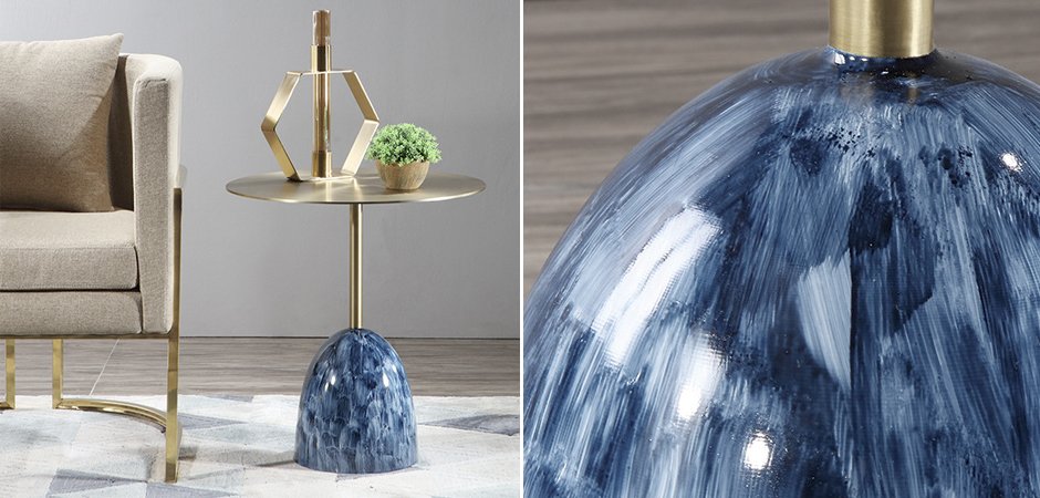 Приставной стол Blue Stains Table Приставной стол Blue Stains Table - Loft-Concept в Грозном