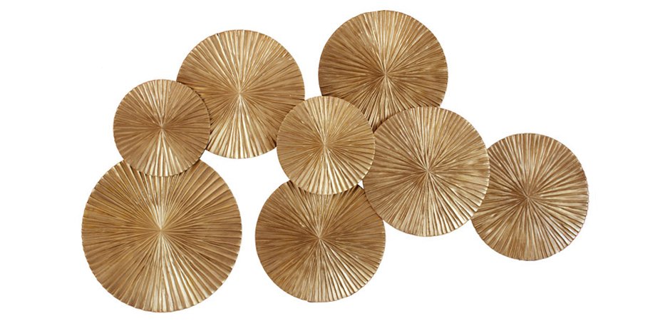 Арт-объект Apollo Gold Wall Plaque Disc Арт-объект Apollo Gold Wall Plaque Disc - Loft-Concept в Грозном