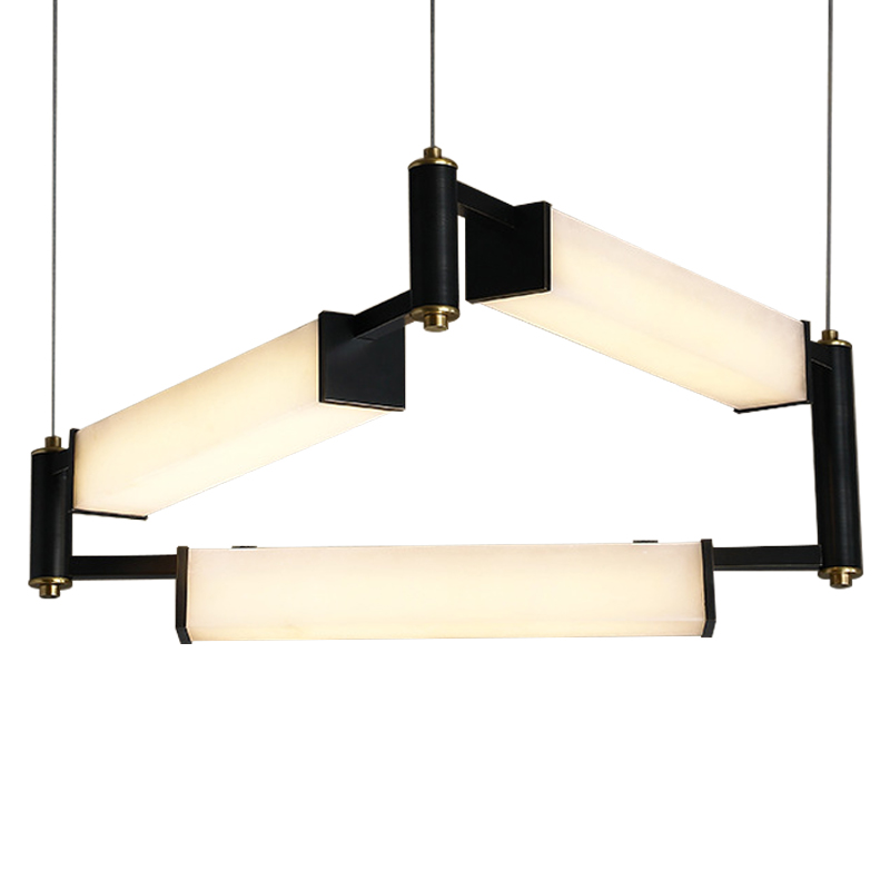 Люстра Gaelle Modern Marble Chandelier Белый Мрамор Bianco Черный Латунь Люстра Gaelle Modern Marble Chandelier Белый Мрамор Bianco Черный Латунь в Грозном | Loft Concept