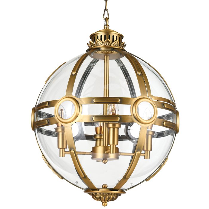 Люстра Eichholtz Lantern Hagerty Brass Прозрачное Стекло Латунь Люстра Eichholtz Lantern Hagerty Brass Прозрачное Стекло Латунь в Грозном | Loft Concept