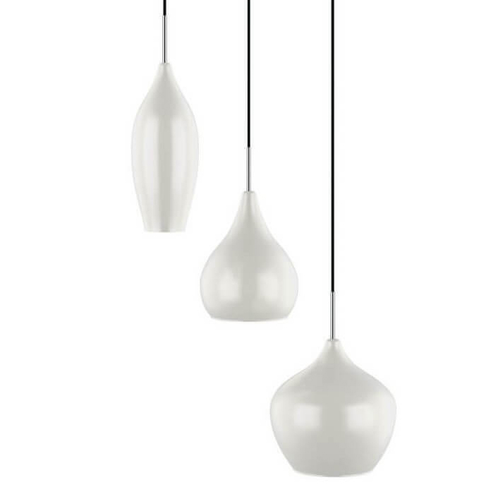 Люстра Candiano Milk Triple Белый Хром Люстра Candiano Milk Triple Белый Хром в Грозном | Loft Concept