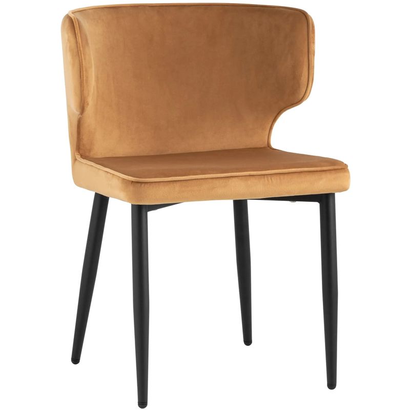 Стул Mateo Chair Терракотовый Велюр Терракотовый Черный Стул Mateo Chair Терракотовый Велюр Терракотовый Черный в Грозном | Loft Concept