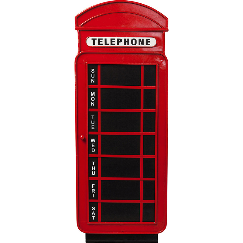 Магнитная доска Red Telephone Box Красный Черный Магнитная доска Red Telephone Box Красный Черный в Грозном | Loft Concept