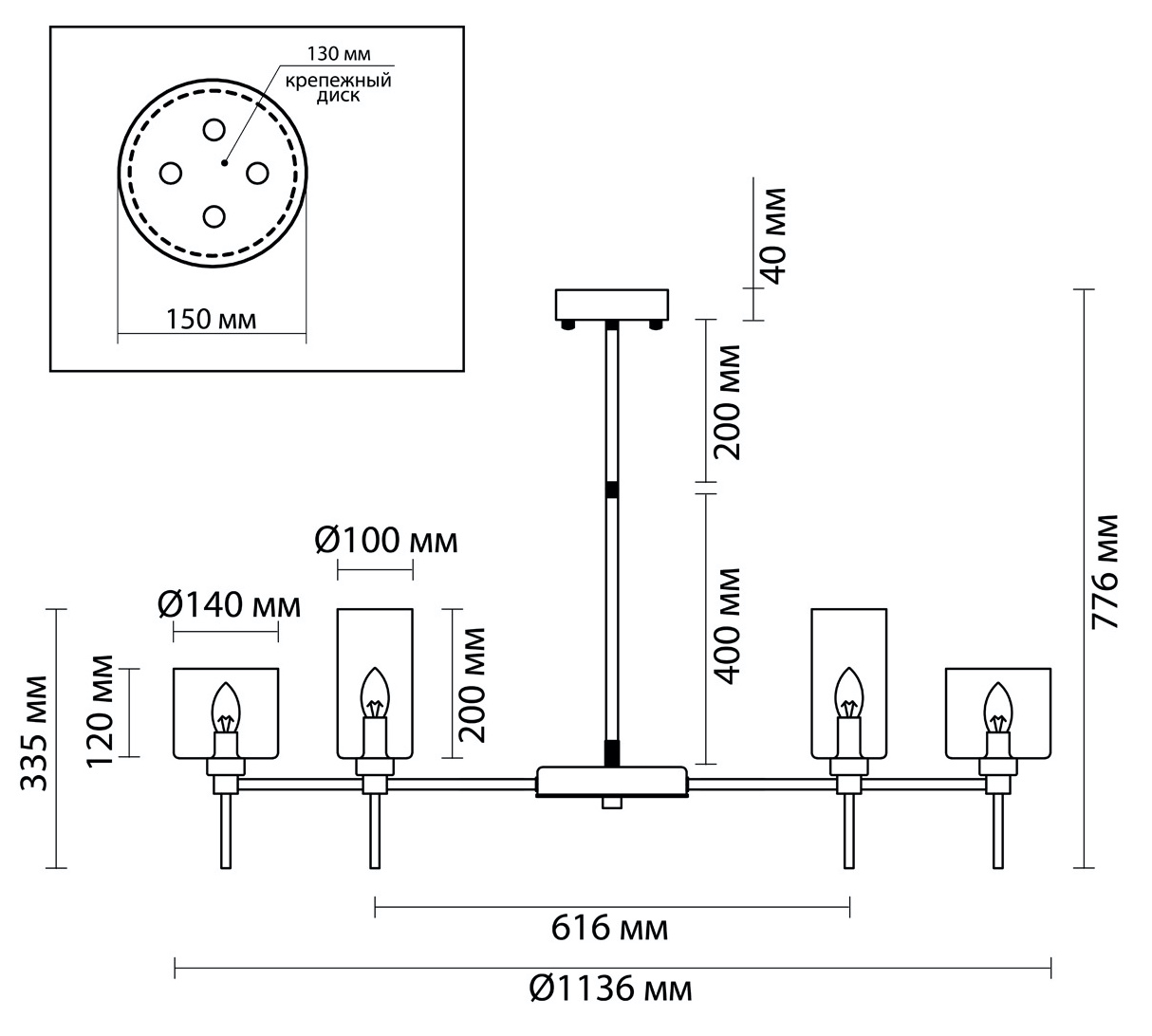 Люстра AXO Light Spillray Chromium Lamps 20 Люстра AXO Light Spillray Chromium Lamps 20 в Грозном