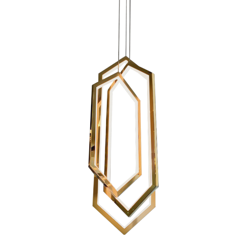 Дизайнерский Подвесной Светильник ORBIS Hexagon Geometric Modern Chandelier Studio Endo Gold Золотой Дизайнерский Подвесной Светильник ORBIS Hexagon Geometric Modern Chandelier Studio Endo Gold Золотой в Грозном | Loft Concept