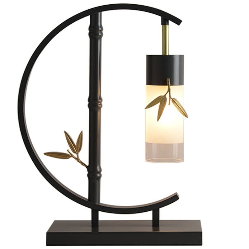 Настольная лампа Bamboo Chinese Style Modern Table Lamp Черный Золотой Прозрачный Белое матовое стекло Настольная лампа Bamboo Chinese Style Modern Table Lamp Черный Золотой Прозрачный Белое матовое стекло в Грозном | Loft Concept