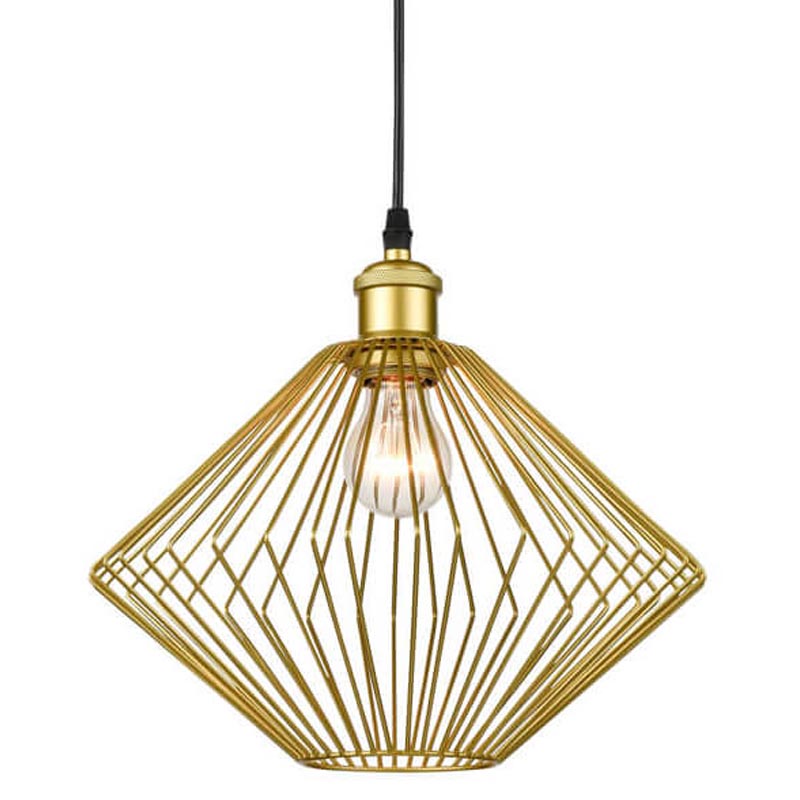 Подвесной светильник Loft Wire Cage gold Золотой Черный Подвесной светильник Loft Wire Cage gold Золотой Черный в Грозном | Loft Concept