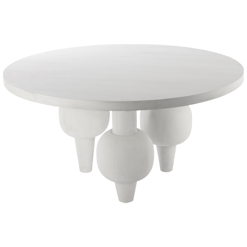 Обеденный стол Rondel Dinner Table Белый Обеденный стол Rondel Dinner Table Белый в Грозном | Loft Concept