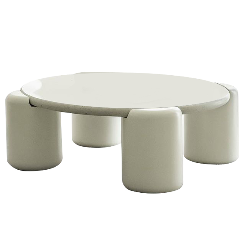 Кофейный стол Dean Coffee Table Бежево-серый Молочный Кофейный стол Dean Coffee Table Бежево-серый Молочный в Грозном | Loft Concept